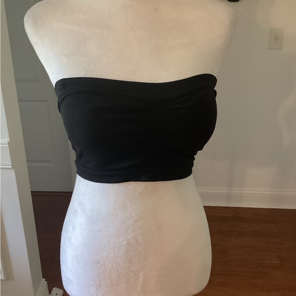 Black Strapless Bandeau Top (NWOT) - Picture 1 of 2
